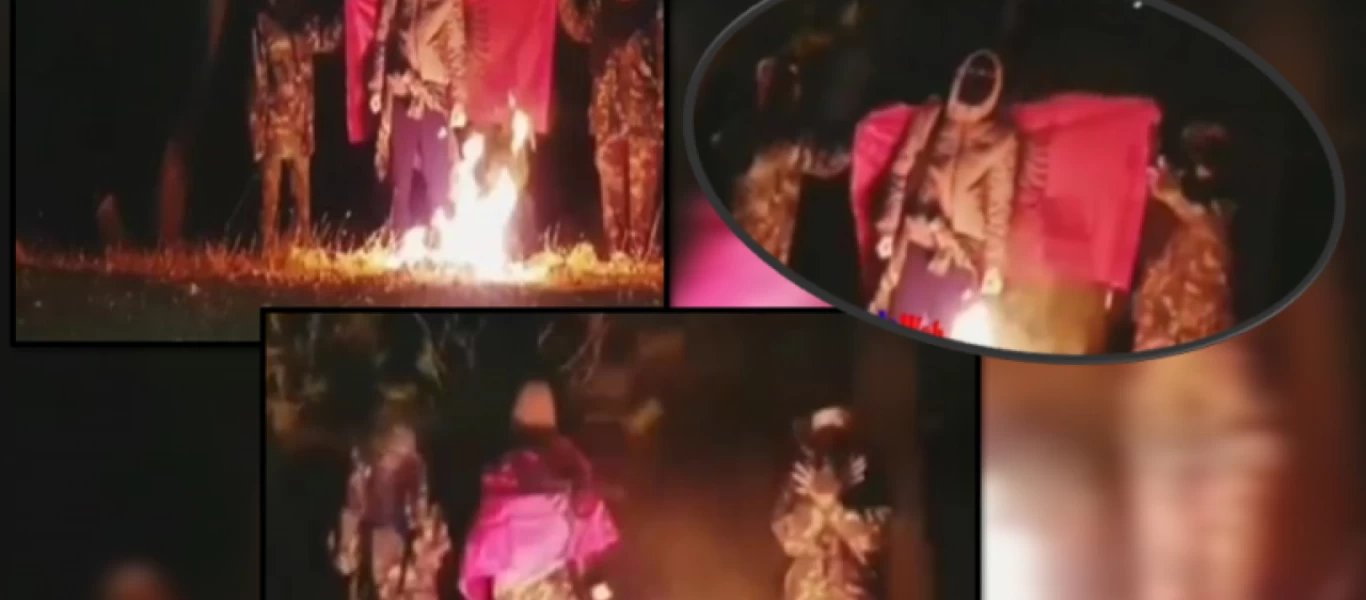 Άγιοι Σαράντα: Οπλισμένοι Αλβανοί έκαψαν ελληνική σημαία - «Η θάλασσα είναι δική μας» (βίντεο)